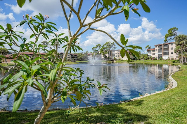 view of water feature