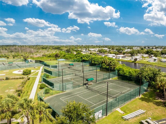 view of tennis court