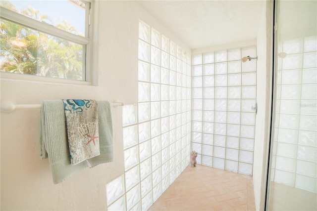 bathroom with walk in shower