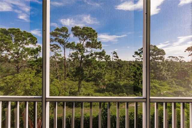 exterior space featuring a balcony