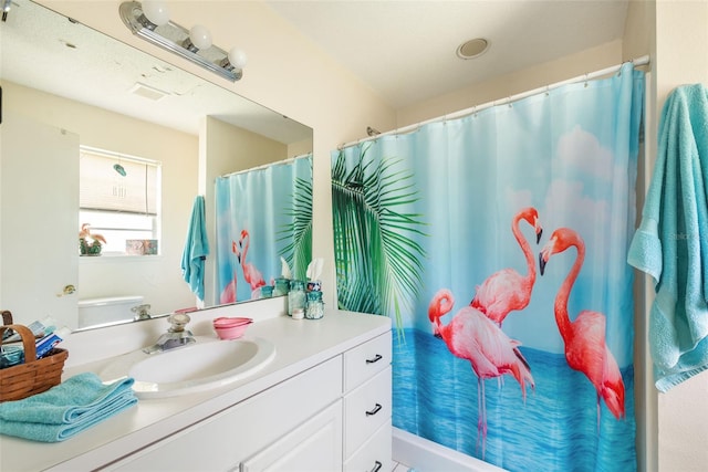 bathroom featuring vanity