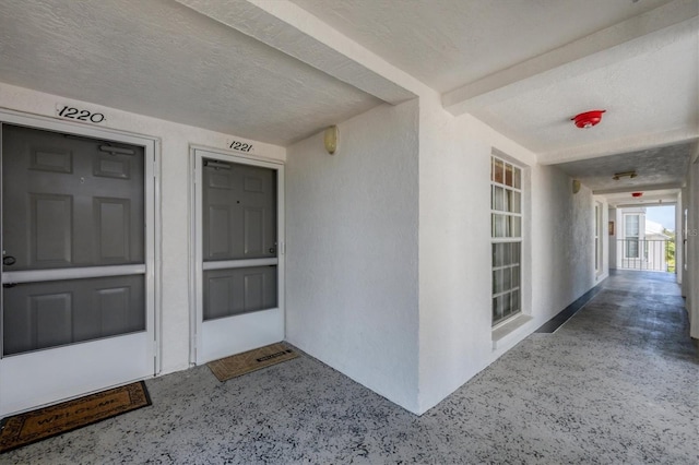7070 Placida Rd Unit 1221, Placida, FL 33946 - doorway to property with stucco siding