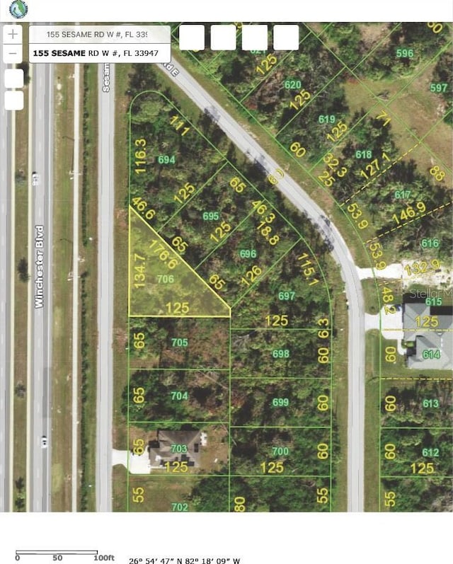 155 Sesame Rd W, Rotonda West FL, 33947 land for sale