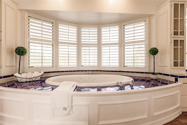 bathroom with a bathing tub