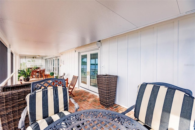 view of patio / terrace with french doors