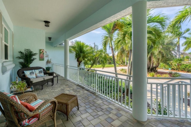 view of balcony