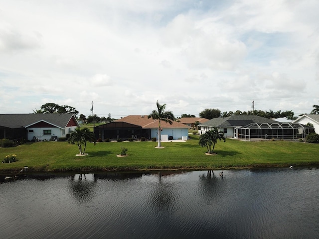 water view with a residential view