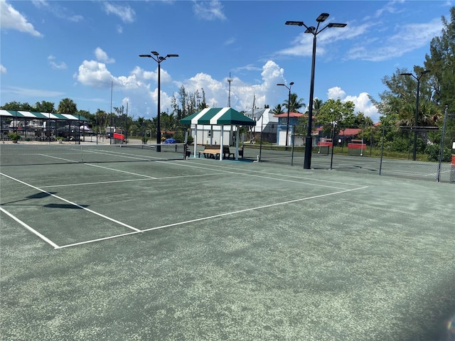 view of sport court