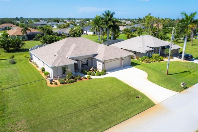 drone / aerial view featuring a residential view