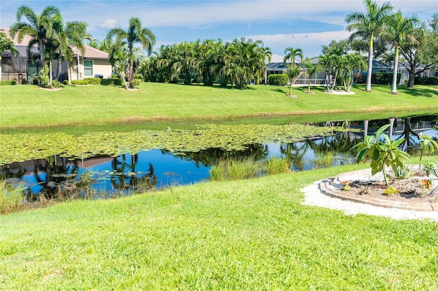 view of water feature