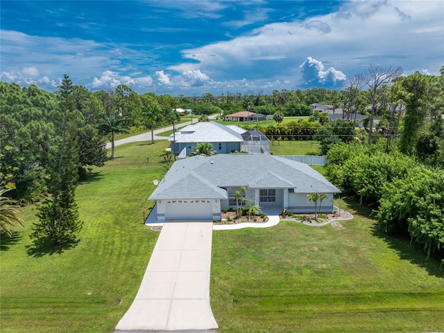 birds eye view of property