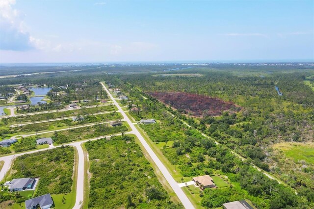 191 Brig Cir W, Placida, FL 33946 - bird's eye view with a water view and a view of trees