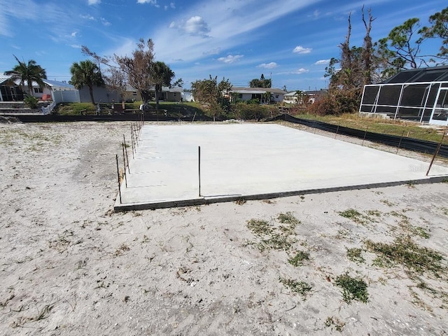 view of storm shelter