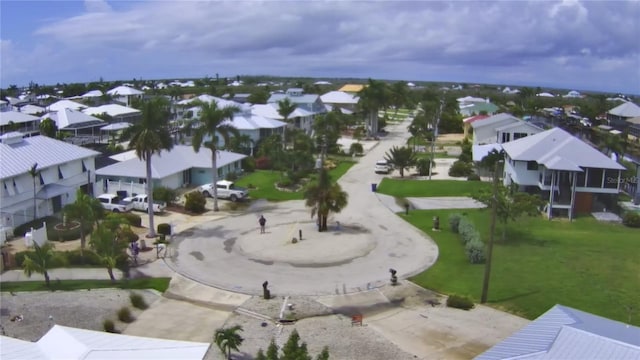 aerial view featuring a residential view