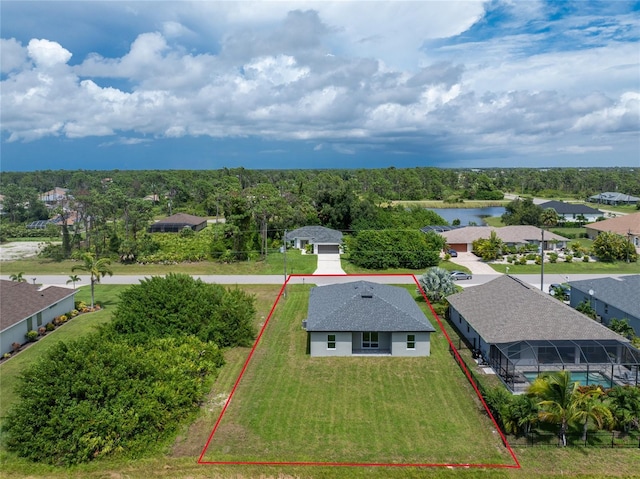 birds eye view of property