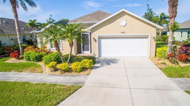 view of front of house featuring a garage