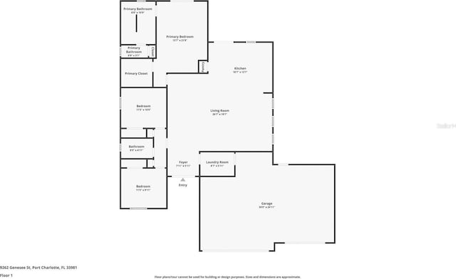 9262 Genesee St, Port Charlotte, FL 33981 - view of home floor plan