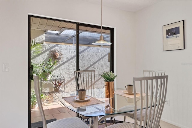 view of dining space