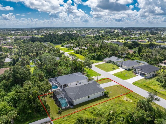 birds eye view of property