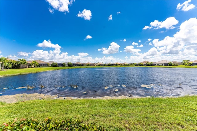 water view with a residential view