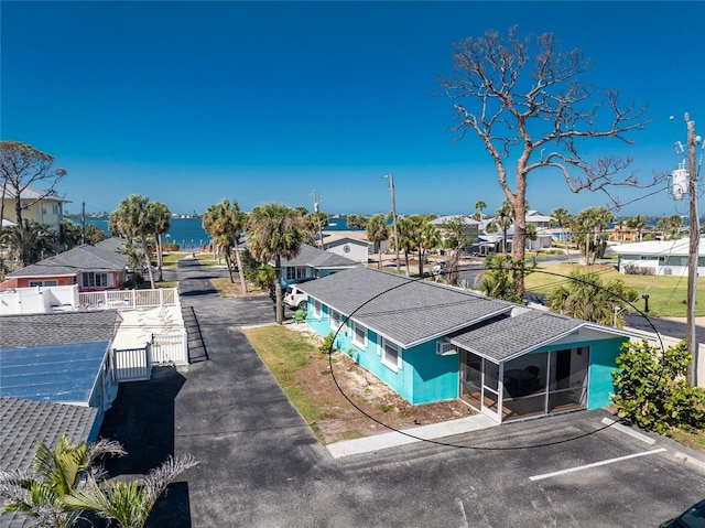 aerial view featuring a residential view