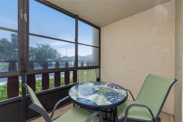 sunroom featuring plenty of natural light