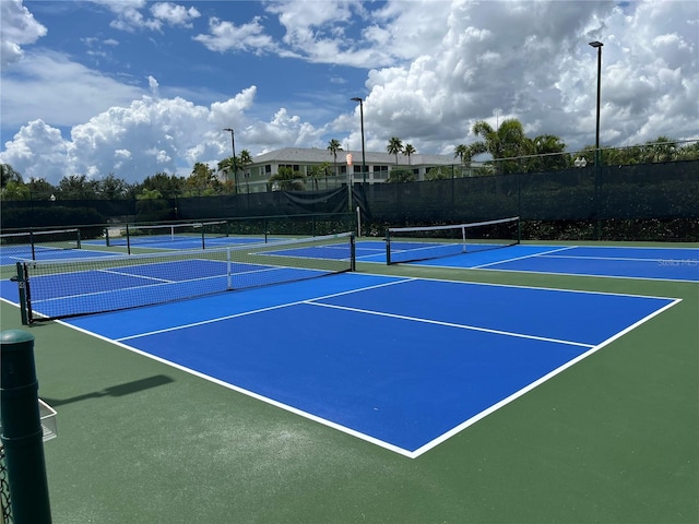 view of tennis court