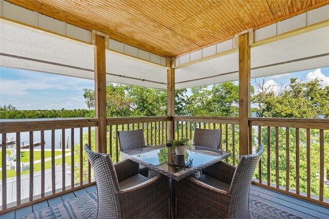 view of wooden terrace