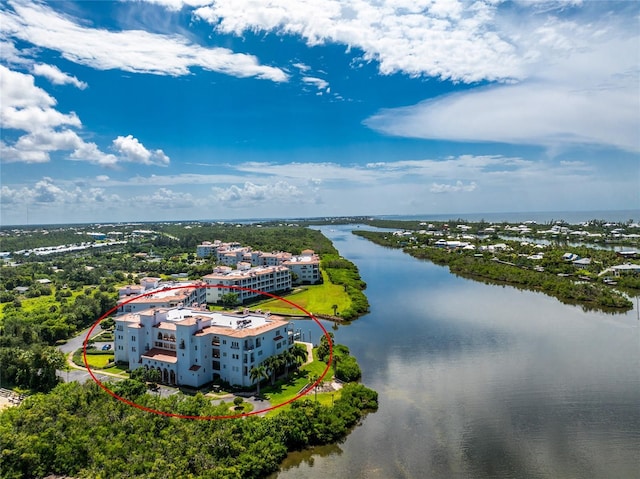 11100 Hacienda Del Mar Blvd Unit 202, Placida, FL 33946 - birds eye view of property with a water view