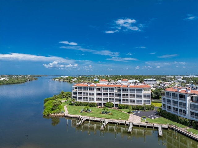 11100 Hacienda Del Mar Blvd Unit 202, Placida, FL 33946 - birds eye view of property featuring a water view