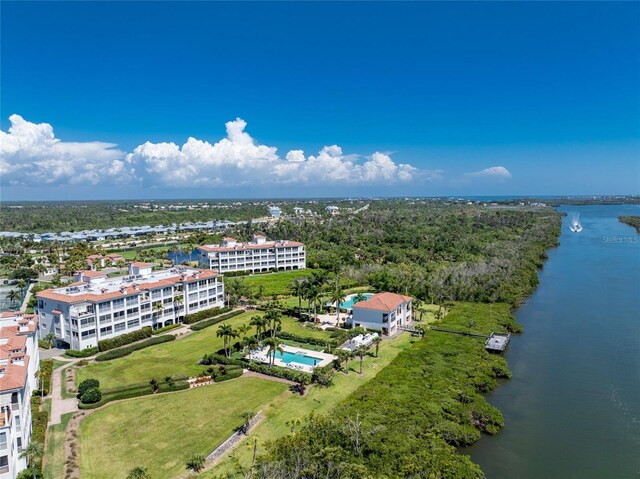 11100 Hacienda Del Mar Blvd Unit 202, Placida, FL 33946 - birds eye view of property with a water view