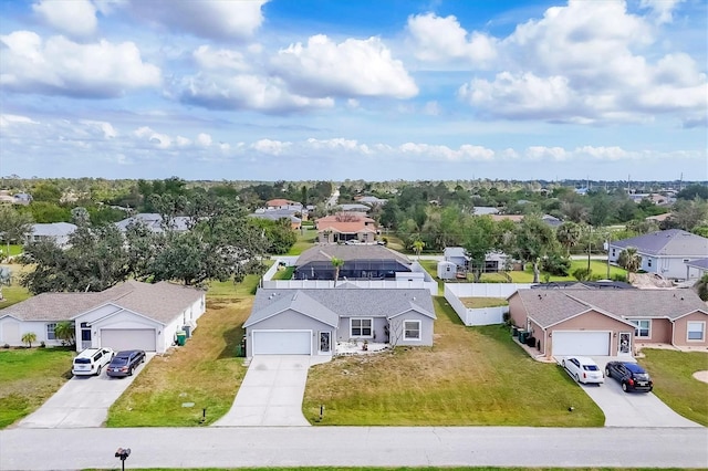 drone / aerial view featuring a residential view