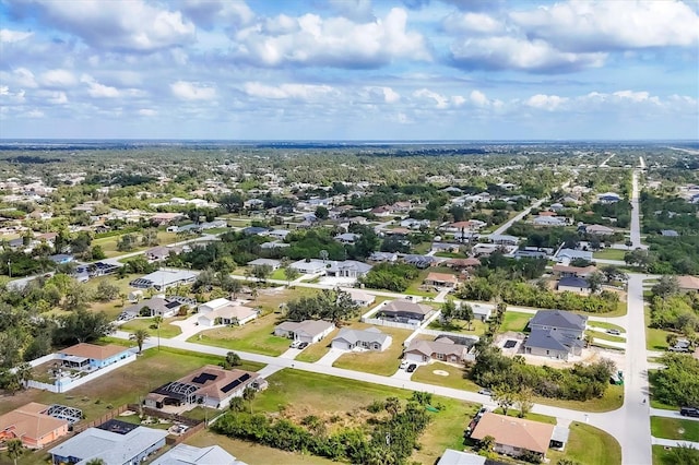 drone / aerial view with a residential view