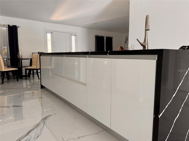 interior space with white cabinets