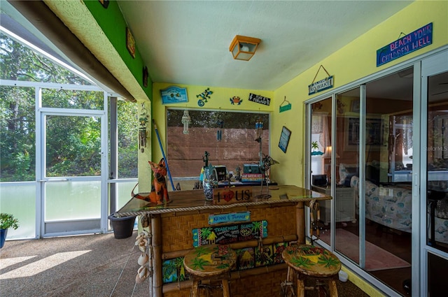 view of sunroom