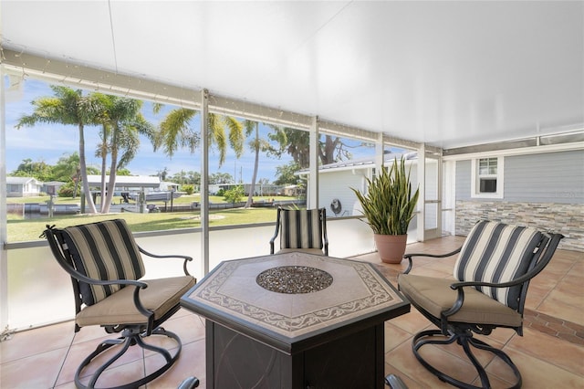 view of sunroom / solarium