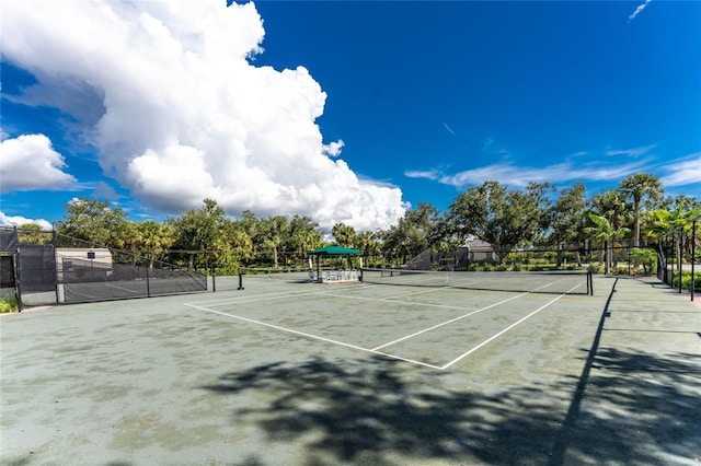 view of tennis court