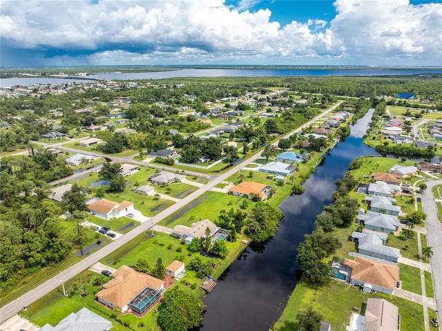 13511 Foresman Blvd, Port Charlotte, FL 33981 - drone / aerial view with a water view and a residential view