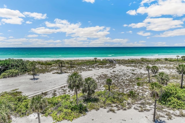 property view of water with a view of the beach