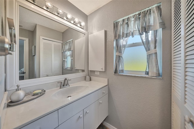 bathroom featuring vanity