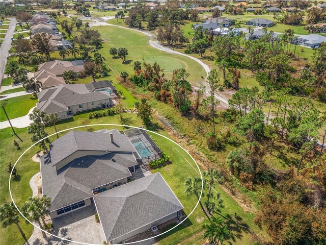 bird's eye view featuring a residential view