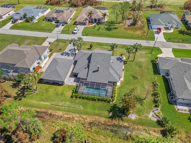 birds eye view of property featuring a residential view