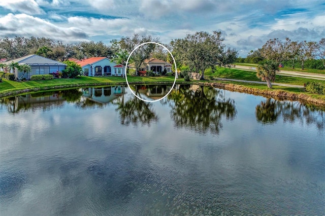 view of water feature