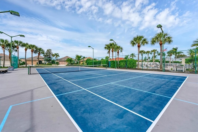 view of sport court