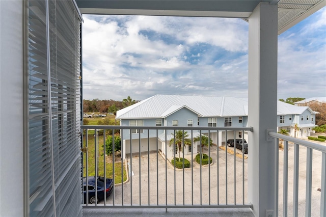 view of balcony