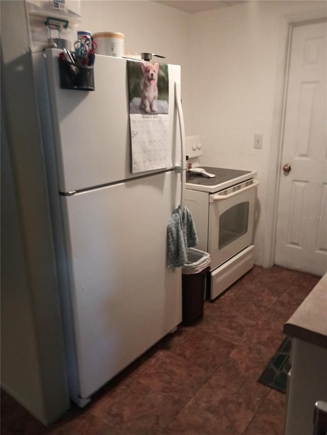 kitchen featuring white appliances