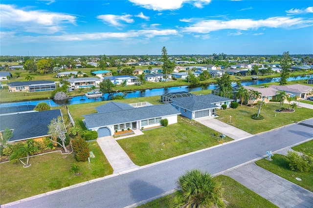 20 Annapolis Ln, Rotonda West, FL 33947 - bird's eye view with a residential view and a water view