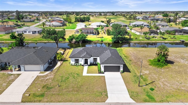 220 Mark Twain Ln, Rotonda West, FL 33947 - bird's eye view featuring a residential view and a water view
