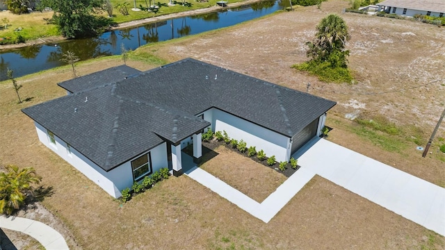 220 Mark Twain Ln, Rotonda West, FL 33947 - birds eye view of property featuring a water view