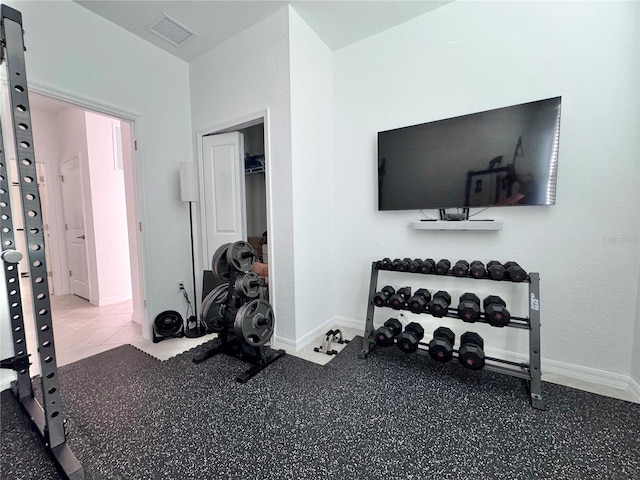 view of exercise room